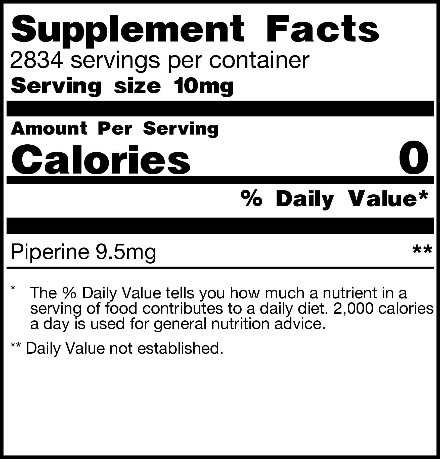 Piperine Extract Powder (Black Pepper Extract)