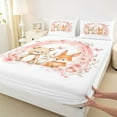 thumbnail image 3 of Castle Fairy Kawaii Bear Rabbits Twin Sheet Sets for Teenagers,Cute Floral Animal Bedding, 3 of 7