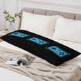 thumbnail image 4 of Blue Game Handle Body Pillow Cover, Pillowcase Protectors with Zipper, Breathable Decorative Throw Pillow Case Cover, Video Gamer Console Earphones Black Pillow Shams for Couch Sofa 20x54Inch, 4 of 8