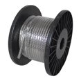 thumbnail image 1 of Coolaroo Shade Sail Accessories, Stainless Steel Wire Rope, 50' Small Roll, Shade Sail Hardware for Shade Sail Set-Up, 1 of 1