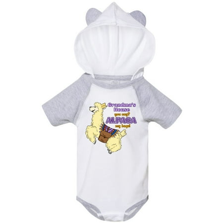 

Inktastic Cute Jumping Alpaca-Grandma s House You Say ALPACA my bags! Gift Baby Boy or Baby Girl Bodysuit