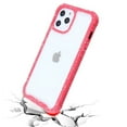 thumbnail image 5 of Apple iPhone 12 PRO MAX /6.7" Hybrid Cover with [TPU Cushion] Enhanced Hand-Grip Frame Shock-Absorbing Armor Rubber Bumper [Transparent Clear Red] Phone Cover For iPhone 12 Pro Max, 5 of 6
