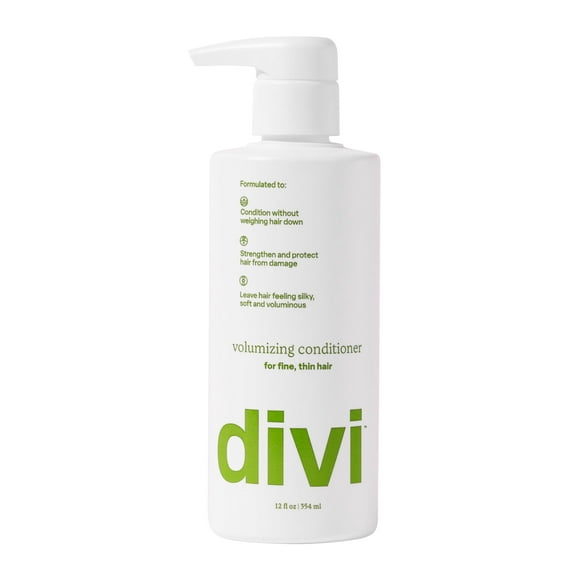 divi Volumizing Conditioner for Women and Men - Lightweight Volume Conditioner for Fine Hair - Designed to Strengthen and Protect the Hair from Damage 12 Fl Oz.