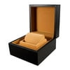 Watch Box Single Slot PU Leather Wristwatch Display Case Bracelet Jewelry Holder Storage Organizer with Removable Cushion for Men