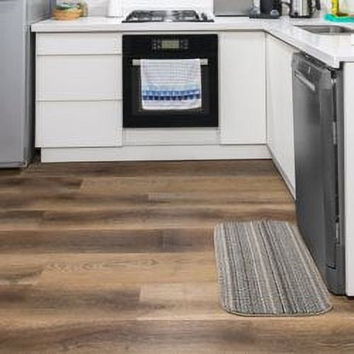 (2 pack) Mainstays Carnival Stripe Polypropylene Assorted Earth Tones Indoor Area Rug, 18" x 30"