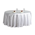 thumbnail image 3 of BalsaCircle 108" Round Satin Tablecloth White Round Table Linen, 3 of 5