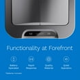 thumbnail image 6 of hOmeLabs Robust 13 Gallon Sensor Trash Can, Retractable Butterfly Lid, Batteries Included, Maximizing Space, Easy to Clean, Battery-Powered - Dark Stainless Steel, 6 of 7