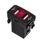 thumbnail image 1 of sweethay de coche USB de doble puerto de 12 24V de alta rentabilidad con luz Led 5V 4.2A de coche rápido para Corolla Prado Reiz Accesorios para motos Rojo FTUX sweethay VI000595-04B, 1 of 1
