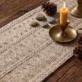 thumbnail image 6 of Linen Table Runner with Tassels, Boho Woven Striped Dining Table Decor, Lightweight Decorative Cloth for Christmas Party, Beige, by IHXORA, 6 of 6