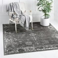 thumbnail image 1 of Unique Loom 3141329 6 x 6 ft. Casino Sofia Square Rug, Dark Gray, 1 of 5