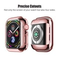 thumbnail image 5 of Apple Watch Case Series 3 2 1 38mm with Buit in TPU Clear Screen Protector - All Around Protective Case High Definition Clear Ultra Thin Cover - Rose Gold, 5 of 6
