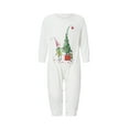thumbnail image 2 of Yunliwuli Christmas Family Pajamas Matching Set Christmas Tree Print Long Sleeve Tops and Plaid Pants Sleepwear, 2 of 10