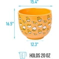 thumbnail image 6 of Silver Buffalo Sanrio Hello Kitty and Friends Gudetama I Can't Lazy Yellow Egg Ceramic Ramen Noodle Rice Bowl with Chopsticks, Microwave Safe, 20 Ounces, 6 of 10