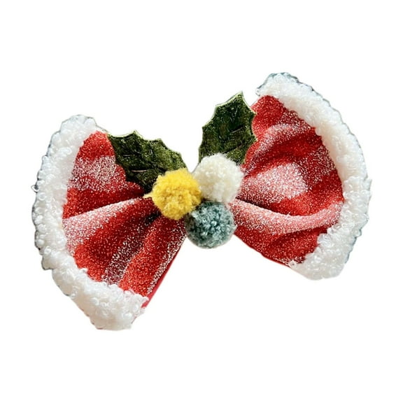 NSESSHome Hair Bows Cute Christmas Valentine Hair Clips Red Velvet Hair Accessories for Kids Girls Infants Toddler Headdress