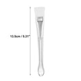 thumbnail image 4 of Unique Bargains 1 Pc Lightweight Flat Head Facial Mask Brush White, Silver Tone, 4 of 5