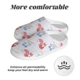 thumbnail image 6 of Disketp Red Squirrel And Blue Rabbit Women's Men's Slippers Plush Slip-On House Slipper for Winter Indoor Soft Cushion Non-slip Fluffy Slides Slippers-13, 6 of 7