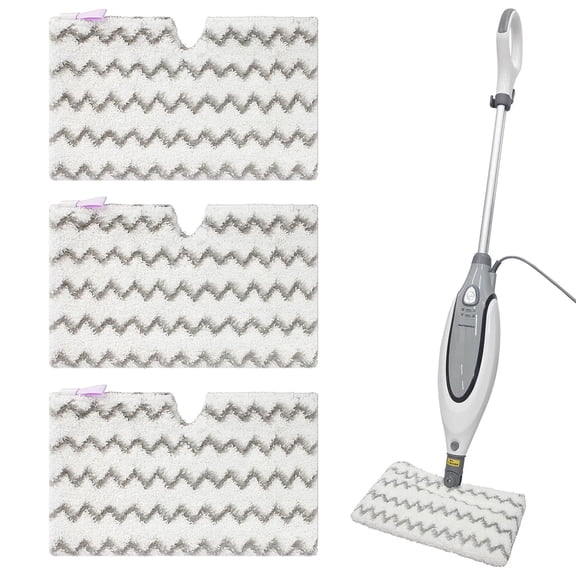 S3501 S3601 Steam Mop Replacement Pads for Shark S3501 S3601 S3550 S3801 S3901 S3601D S3801CO S3901D S3455K S2902 SE450 Steam and Scrub Pocket Mop Steamer Pads Washable,3 Pack