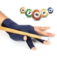 thumbnail image 1 of Guantes de billar con dedos, 3 dedos abiertos, guantes de billar antideslizantes, rendimiento probado, 1 of 3
