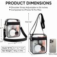 thumbnail image 2 of Olurrisa Clear Crossbody Bag for Women, Crossbody Handbag for Concerts Stadium Approved Concert Purse for Music Festivals & Sporting Events, 2 of 7