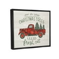 thumbnail image 3 of Stupell Industries Local Fresh Cut Christmas Trees Graphic Art Jet Black Floating Framed Canvas Print Wall Art, Design by Loni Harris, 3 of 6