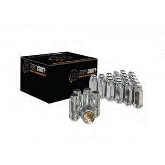 Vista Lug Nuts Wheel Installation Kit DPC55014L 5 Lug Kit; 14 Millimeter x 1.5 Thread Size; 60 Degree Conical Bulge; Acorn Extra Long; 1.90 Inch Overall Length; 3/4 Inch Wrench Size