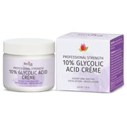 Reviva Labs 10% Glycolic Acid Creme Moisturizer and Exfoliant – Alpha Hydroxy Acid Face Cream, 2 Oz