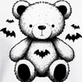 thumbnail image 3 of CafePress - Batty Bear White - Pullover Hoodie, Hooded Sweatshirt, 3 of 3