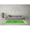 thumbnail image 3 of Ahgly Company Indoor Round Abstract Green Modern Area Rugs, 4' Round, 3 of 4