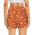 thumbnail image 2 of Lsque Pizza Printed Women's Running Shorts with Liner Pockets,Elastic Quick Dry Workout Athletic Gym Yoga Shorts,Womens High Waist Shorts-Large, 2 of 9