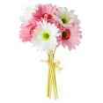 thumbnail image 1 of Paquete de crisantemo artificial Flor de simulación PU Decoración floral Paquete de flores falsas Decoración para el hogar, Rosa blanco Vogacara HA7497-01B, 1 of 6