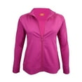 thumbnail image 2 of ACTIVE UNIFORMS Women's Ultra Soft Stretch Zip Up Scrub Jacket (Hot Pink, Medium), 2 of 7