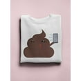 thumbnail image 3 of Selfie Poop Face. Sweatshirt Women -Image by Shutterstock, Female Large, 3 of 4