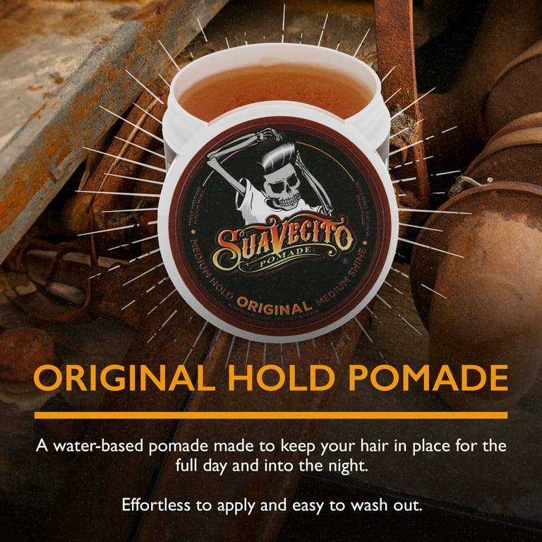 Suavecito Original Hold Pomade for All Hair Types 4 Oz