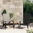 thumbnail image 1 of vidaXL Garden Adirondack Chair Black Poly Rattan, 1 of 4