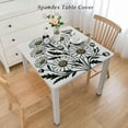 thumbnail image 2 of nygtbtfer Tablecloth, Fitted Table Cover with Elastic for Tables, Watercolor Summer Botanical Daisy Table Cloth Outdoor Indoor Dinning Party Tablecloths, 2 of 7