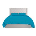 thumbnail image 1 of BedDecor 600 TC 100% Egyptian Cotton 3 Pcs Duvet Cover Solid (Turquoise Blue,Full /Queen), 1 of 7
