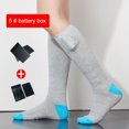 thumbnail image 4 of Calcetines eléctricos unisex con calefacción, cómodos calcetines eléctricos para senderismo, esquí, ciclismo, 4 of 7