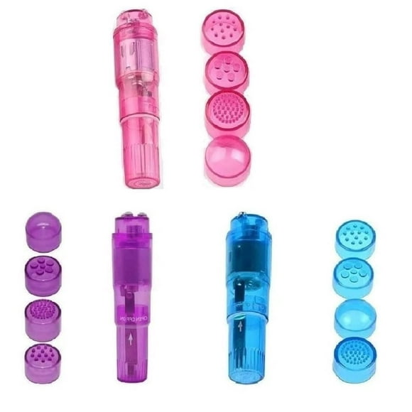 Masajeador Finever pequeño con vibración para rostro, cuello y espalda, rosa