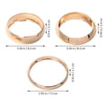 thumbnail image 2 of DEEPCRAFF 3Ud Doradas Anchas De Metal Con Para Y, 2 of 8
