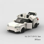 Speed Champions Car Back to the Futured Sets Model Building Bricks Supercar City Super Run Racing Sports Vehicle MOC Technique