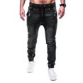 thumbnail image 2 of QHFBli Mens Classic Slim Fit Stretchy Jeans for Men Skinny Flex Denim Pants Ripped Designer, 2 of 7