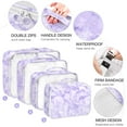 thumbnail image 2 of Livhil 8Pcs Packing Cubes for Luggage, Packing Cubes for Travel Luggage Packing Organizers ( Purple Marble ), 2 of 7