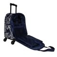 thumbnail image 5 of World Traveler 815501-212 18 in. Prints Spinner Carry-On Luggage, Navy White Flowers, 5 of 6