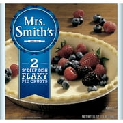 Mrs. Smith's Deep Dish Pastry Shells, 2-Pack - Frozen, Ready-to-Fill, Pre-Baked Pie Crusts