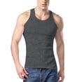 thumbnail image 2 of Axiiglly Big and Tall Cotton Tank Tops for Men Athletic Mulcle Gym Sleeveless Tee Shirts Solid Color Work Out Summer Holiday Loose Fit Tank Tops S-5XL, 2 of 9