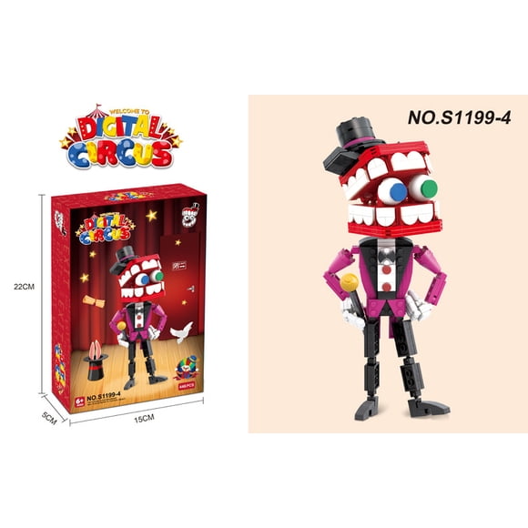 Cross-border The amazing digital circus animation magic figures circus building blocks MOC assembly