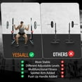 thumbnail image 5 of Yes4All Adjustable Squat Rack, 690 LBS Multifunctional Barbell Stand for Home Gym, Weight Lifting, Portable Bench Press Rack, 5 of 6
