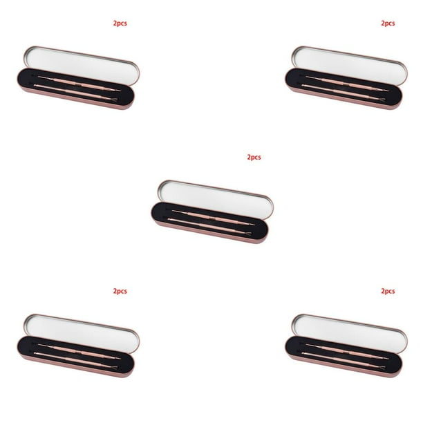 Minnieouse 2 uds removedor de cutículas de acero inoxidable raspador de esmalte de uñas herramientas para quitar uñas de manicura, oro rosa Type2 NO2 Minnieouse CBP142885