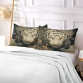 thumbnail image 2 of Pillow CaseAura Of The Tiger Pattern Whimsy Case standard size/King size/Queen Size, 2 of 8