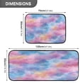 thumbnail image 3 of 2-Piece Kitchen Rugs Set Non-Slip Mats Carpet Floor for Kitchen, Bathroom (19.7"x27.6" & 19.7"x47.2") Watercolor Powder Blue Pattern, 3 of 7